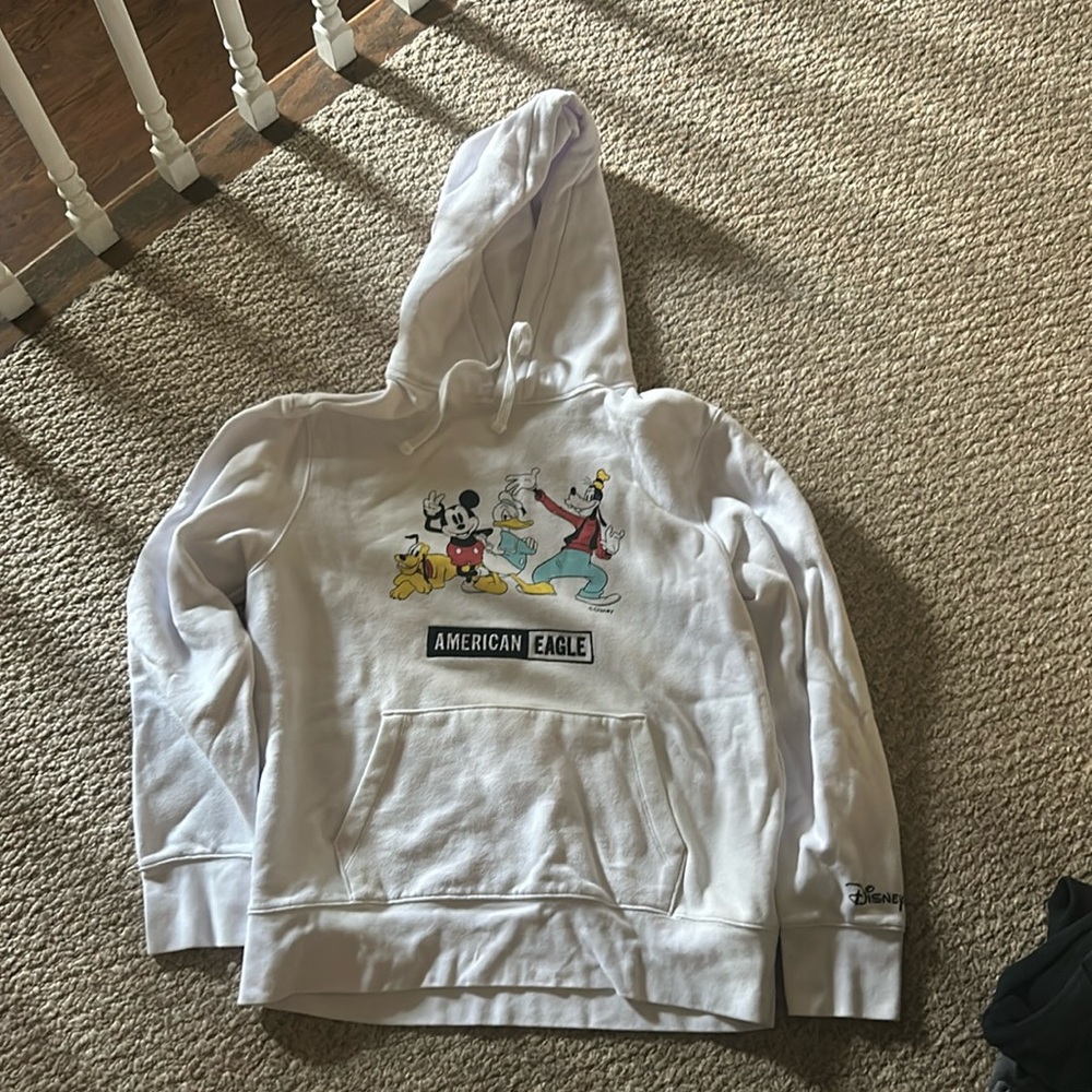 White American Eagle Disney Hoodie